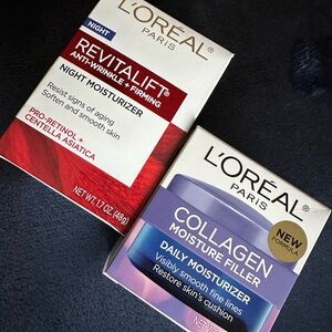 L'Oreal Revitalift Night and Collagen Daily Moisturizers